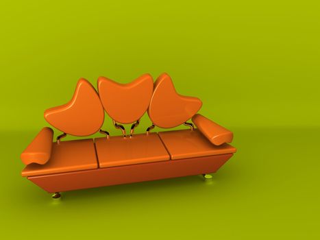 Computer generated image - Concept Sofa .