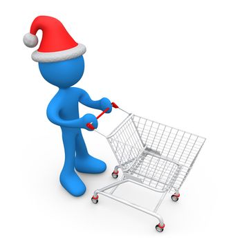 Computer generated image - Christmas Shopping