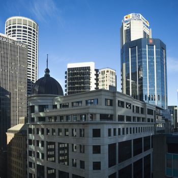 Skyscrapers and buildings in Sydney, Australia.