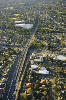 Aerial view of Metroad 6 in Ryde, Australia.