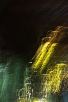 Motion blur of abstract lights.