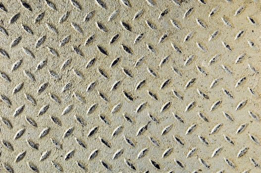 Detail of a diamond iron plate suitable for background 