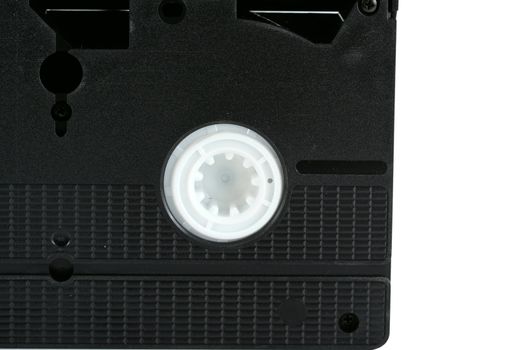 A Isolated VHS cassette tape on white