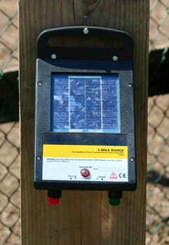 A Electric fence control panel