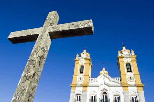 Baroque church of Sra. d'Aires, Alentejo, Portugal