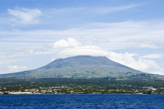 Pico Island viewed from the sea