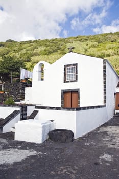 Little church in Lages do Pico, Pico island, Azores, Portugal
