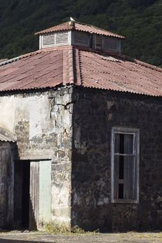 Detail of an abandoned warehouse
