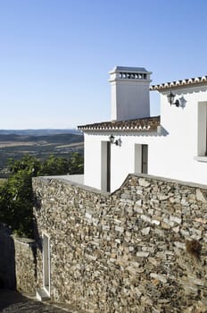 Detail of a traditional house in the village of Monsaraz, Alentejo, Portugal