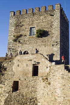 Donjon of the medieval castle of the village of Monsaraz, Alentejo, Portugal