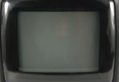 A Close up of a portable tv set