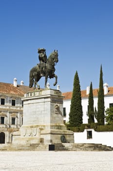 Equestrian statue of King Joao IV, Paco Ducal de Vila Vicosa, Alentejo, Portugal