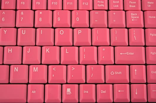 A Pink computer keyboard background