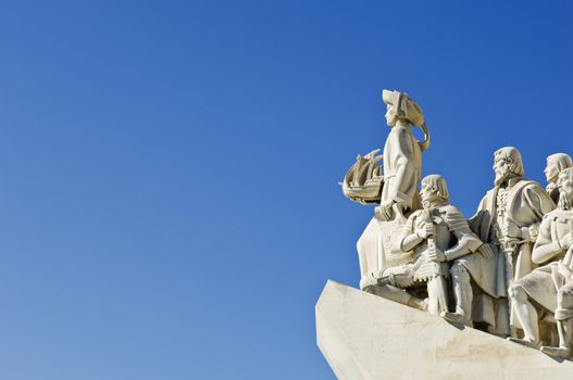 Padrao dos Descobrimentos (Monument to the Discoveries) in the bank of Tagus river, Lisbon, Portugal