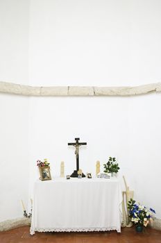 Altar in Santuario do Senhor dos Martires, Alcacer do Sal, Alentejo, Portugal  
