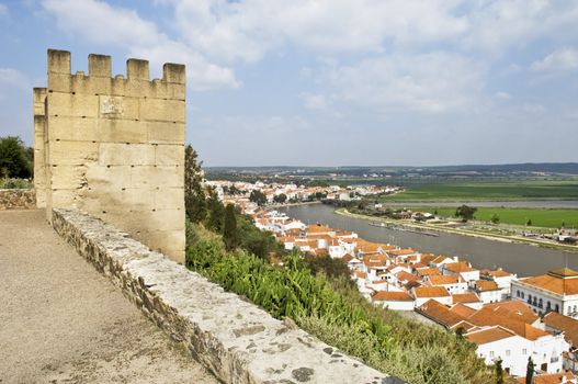 Castle tower, Alcacer do Sal, Alentejo, Portugal
