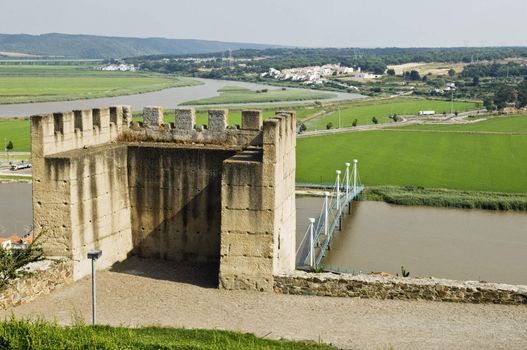 Castle tower, Alcacer do Sal, Alentejo, Portugal
