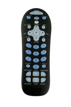 A Universal TV remote control isolated on white