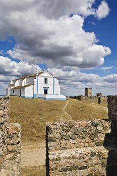 Church of Salvador inside the castle of Arraiolos, Alentejo, Portugal
