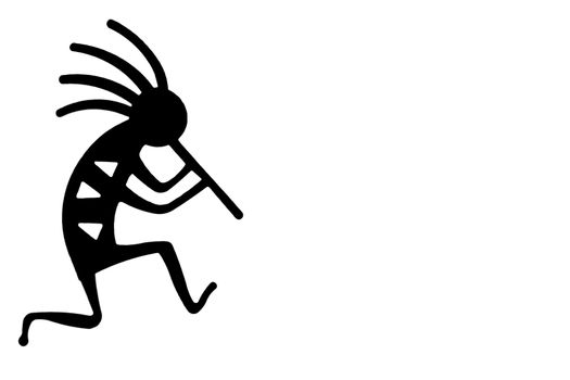 Kokopelli the seed bringer and water-sprinkler