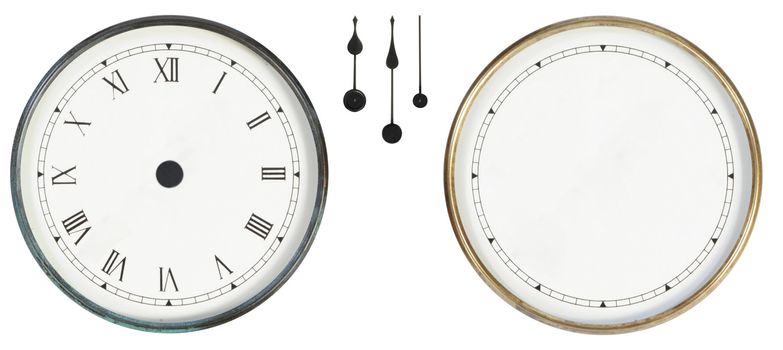  isolated classic clock on white