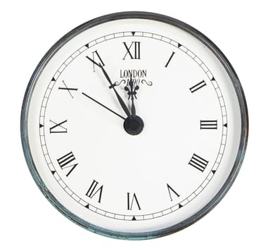  isolated classic clock on white