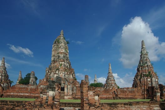 The Buddhist temple of Wat Chaiwatthanaram in the city of Ayutthaya, Thailand