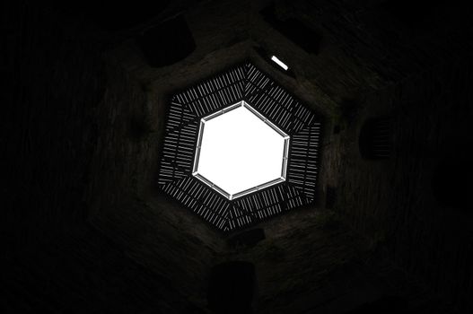 Shot towards the sky out of castle dungeon