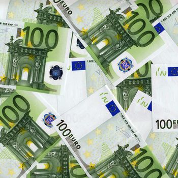 Euro bank notes money (European Union currency)