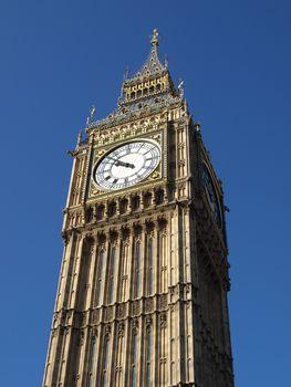 Big Ben at the Houses of Parliament, Westminster Palace, London, UK