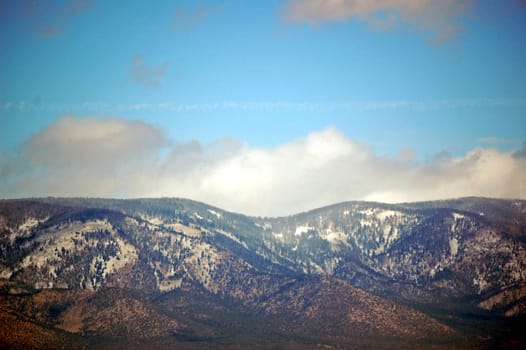 snowy moutain landscape