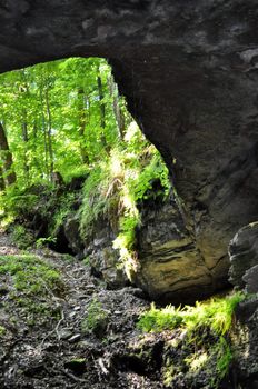 Coming out of Mammoth Cave