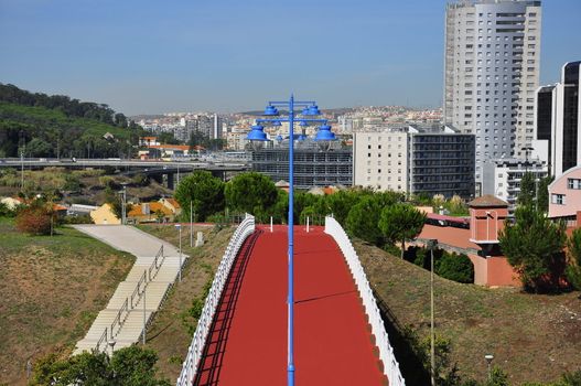 Running track, a bridge to a new city