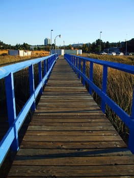 Small pier on a sunny day.