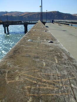 Small pier on a sunny day.