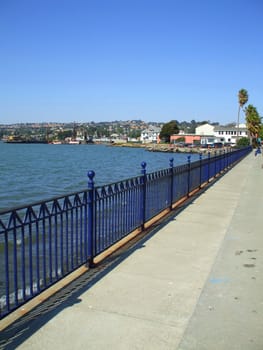 Small pier on a sunny day.