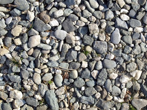 Detail of gravel texture useful as a background