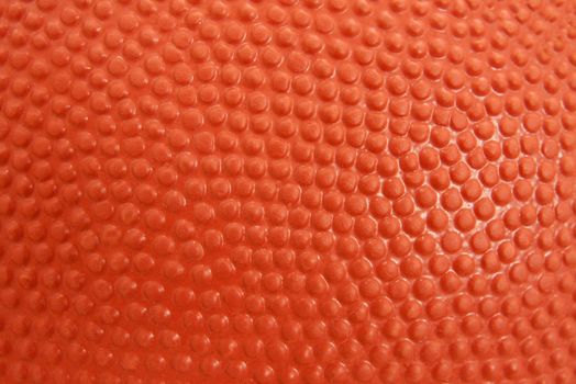 Detailed closeup of the texture of a basketball