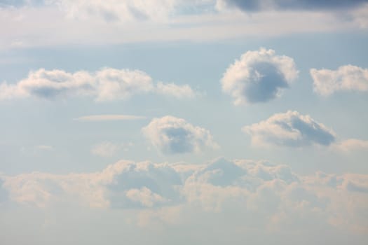 Clouds in the bright sky