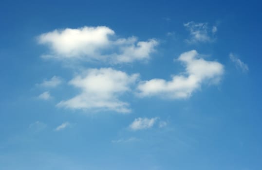 Clouds on the blue sky