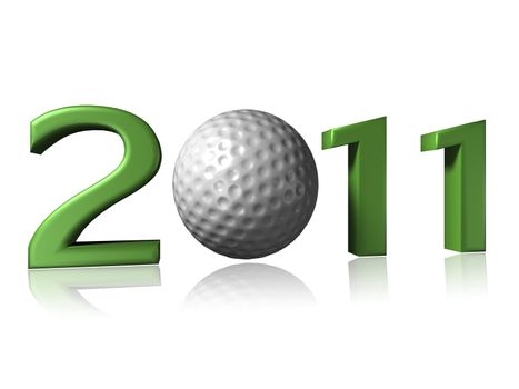 Big 2011 golf logo on white background