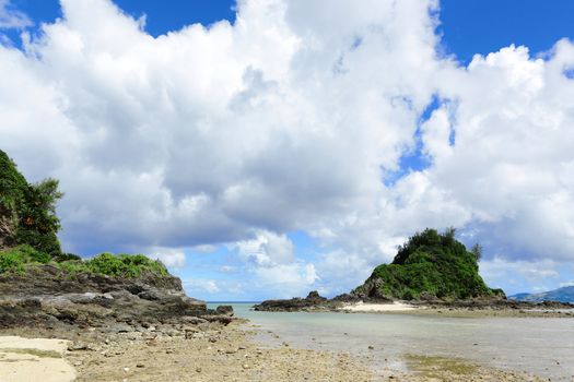 beautiful seascape in okinawa japan