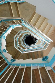 spiraling stairs