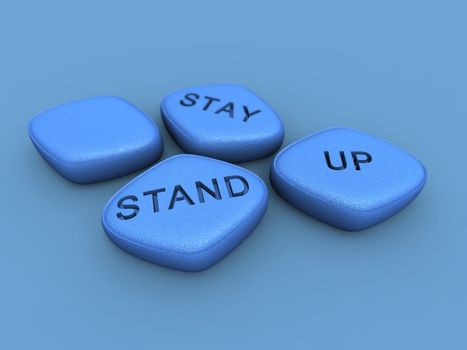 a 3D render of some sex blue pills