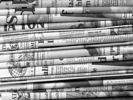 Stack of newspapers