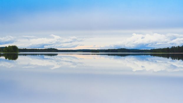 Lake landscape from Tiilikka national park, Finland
