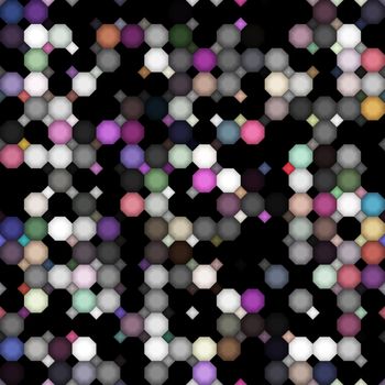 seamless texture of black and colored grunge shapes