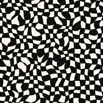 seamless texture of swirling black and white blocks
