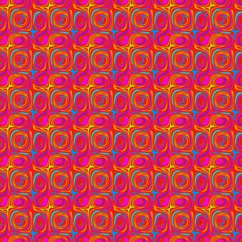 seamless texture of repeating swirls in bright red