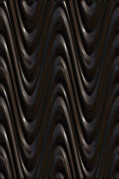 3d texture of creamy chocolat brown curves 